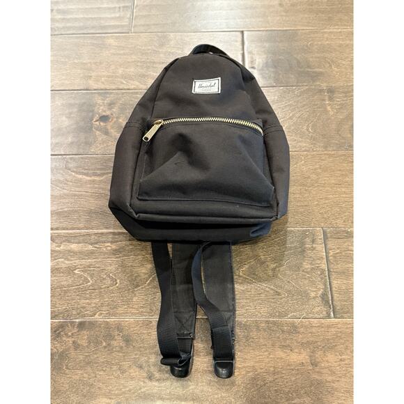 The Herschel Supply Co. Brand Unisex Mini Black Classic Backpack 11.5x9x5 - Picture 2 of 11